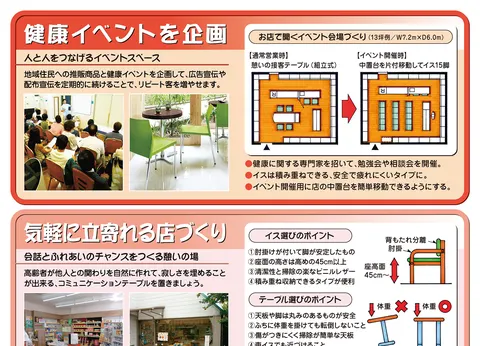 お年寄りにやさしい店づくり／店内編